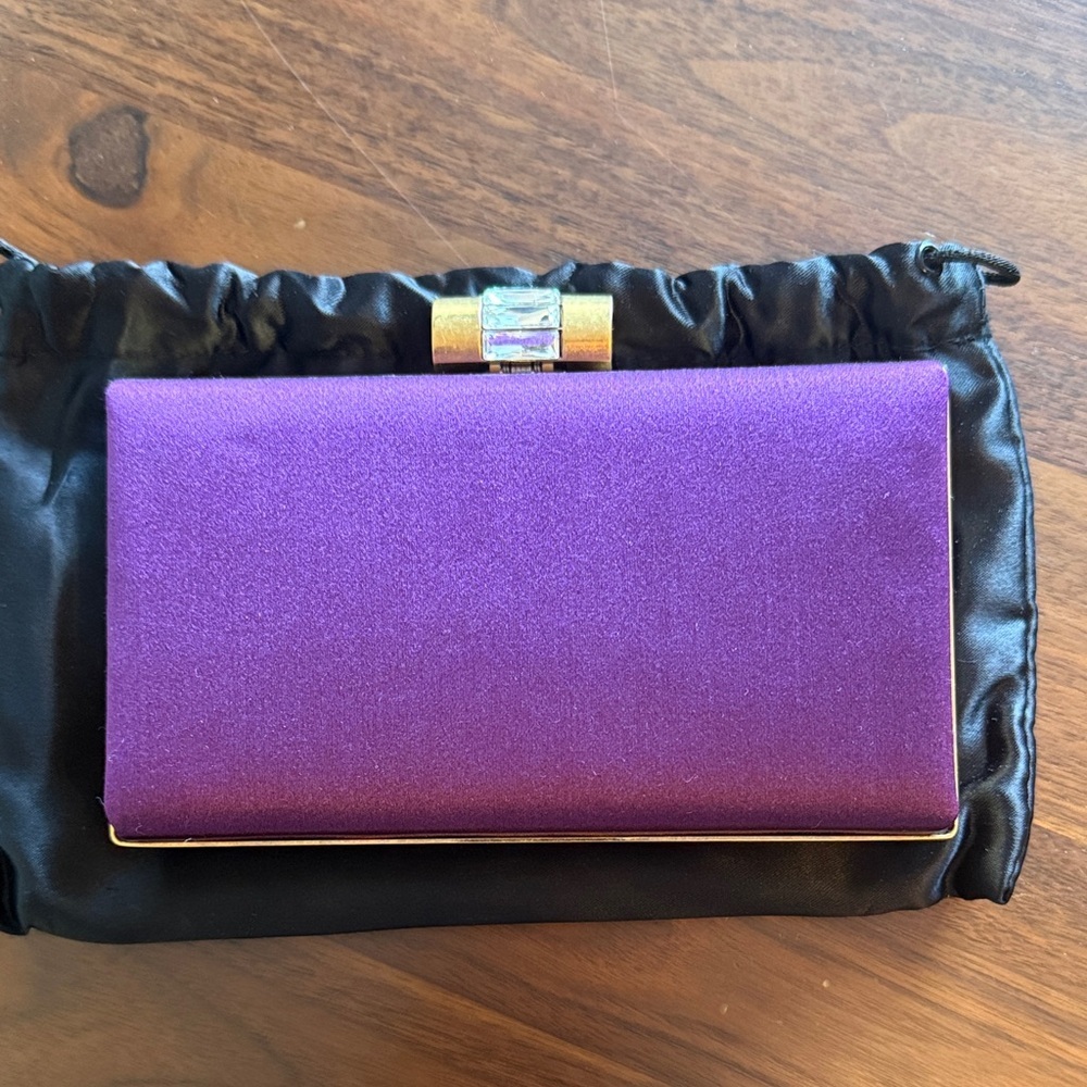 Yves saint laurent - Elegant Purple Clutch
